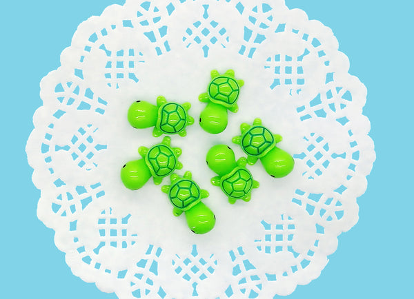 Cute Resin Turtles, Set of 6 3D Animal Miniatures