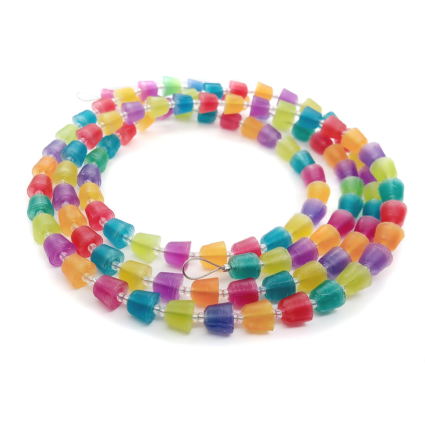 Miniature Christmas Garland for Tabletop or Dollhouse Christmas Trees -- gumdrop beads in a mix of colorful shades.