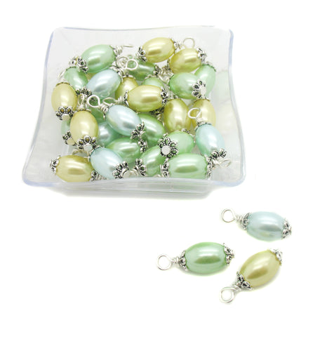 Dainty Freshwater Pearl Charms with Your Choice of Wire, 10 pieces,  Adorabilities