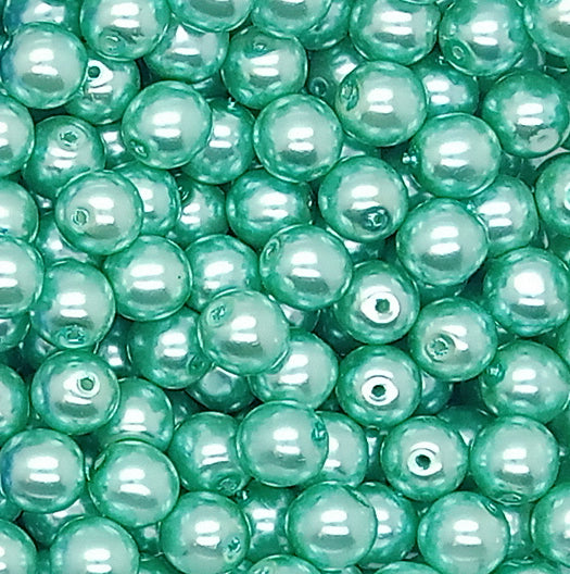 Glass Pearl Charms - 8mm Bead Dangles for DIY Charm Bracelets - Adorabilities Charms & Trinkets