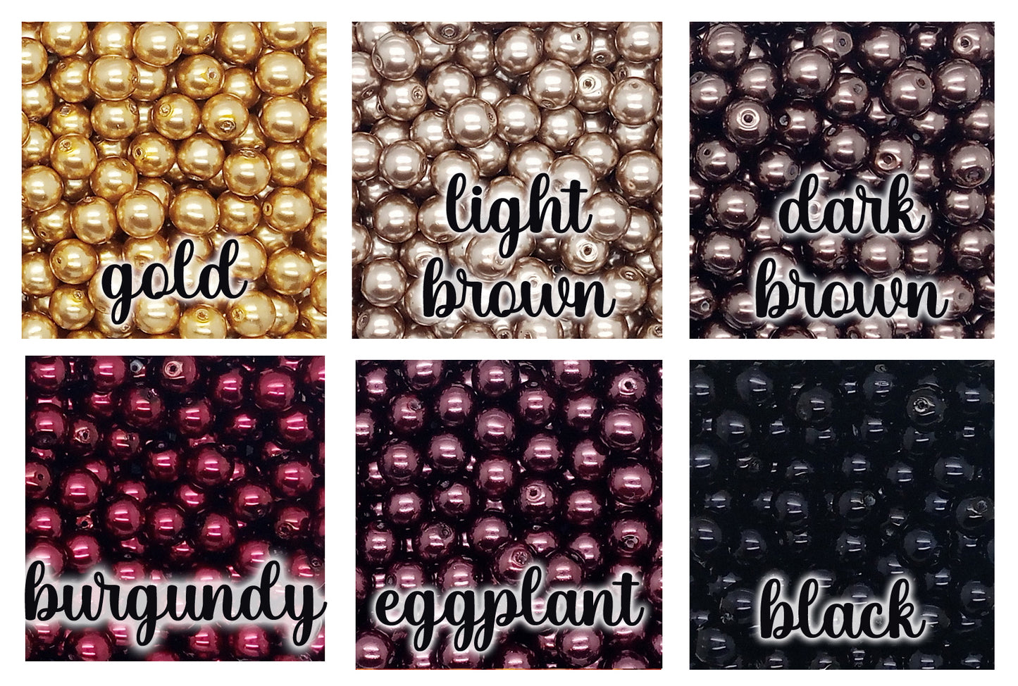 Glass Pearl Charms - 8mm Bead Dangles for DIY Charm Bracelets - Adorabilities Charms & Trinkets