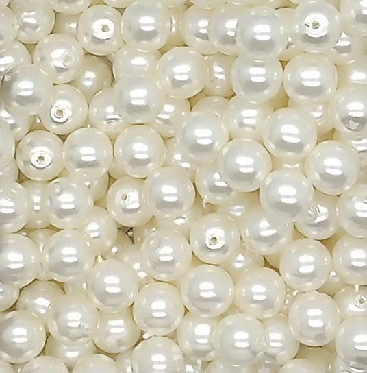 Glass Pearl Charms - 8mm Bead Dangles for DIY Charm Bracelets - Adorabilities Charms & Trinkets