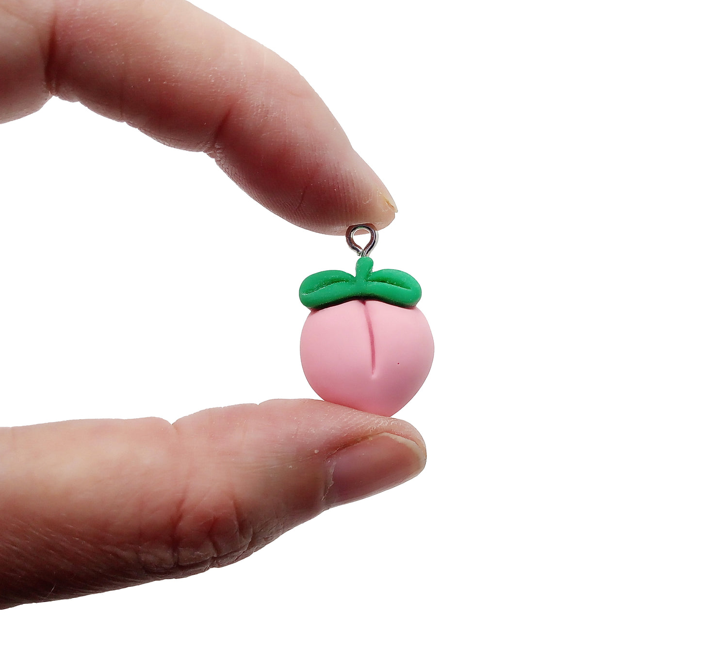 Peach Charms - Food Fruit Resin Cabochon Charms - Adorabilities Charms & Trinkets