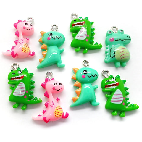 Dinosaur and Dragon Charms, 4pc Mix - Adorabilities Charms & Trinkets