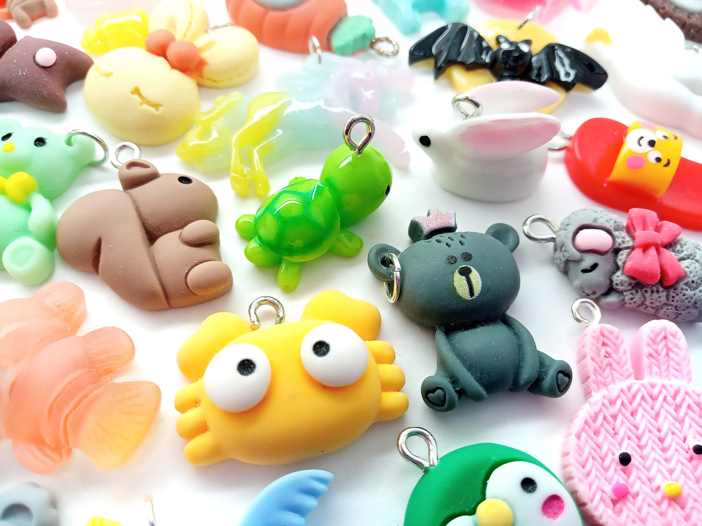Cute Animal Charm Mix, Assorted Kawaii Animal Pendants