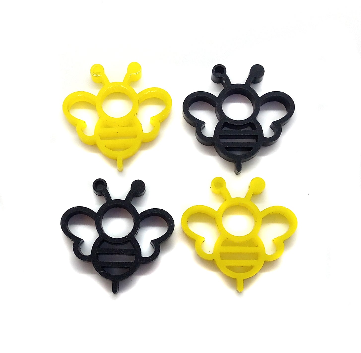 Little Bee Charms, Laser Cut Bumble Bee Pendants - Adorabilities Charms & Trinkets