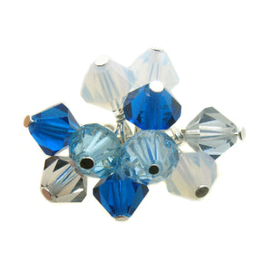 Hanukkah Dangle Charms, 6mm Czech Crystal Bead Charms