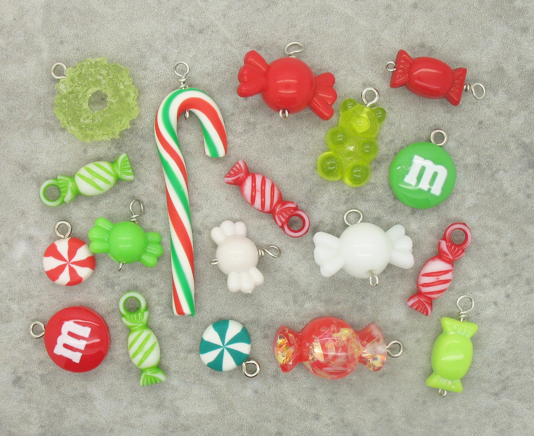 Christmas Candy Charms - Mixed Sweets Kawaii Charms - Adorabilities Charms & Trinkets