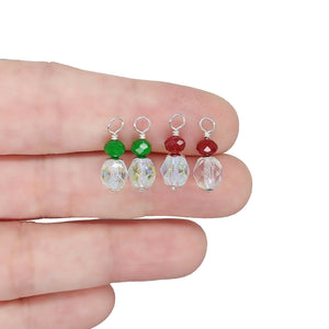 Christmas Dangle Charms, 6mm Crystal AB Bead Charms - Adorabilities Charms & Trinkets