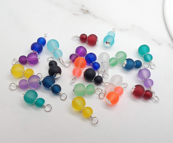 Bead Charms for Earrings, 12 pairs of Pretty Dangle Charms - Adorabilities Charms & Trinkets