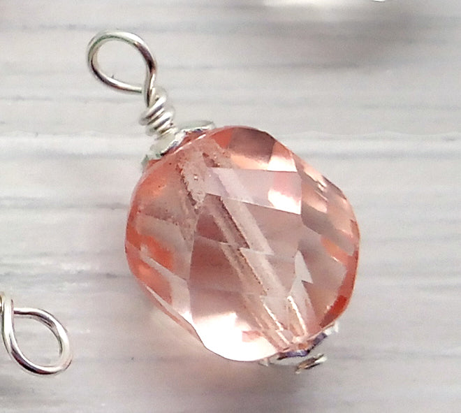 Pretty Glass Faceted Bead Charms - Adorabilities Charms & Trinkets