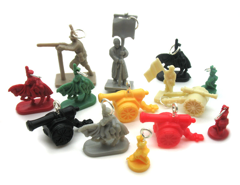 Game Charms - Board Games Pieces Parts Kitsch Charm Mix 15 Charms