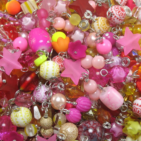 100 Warm Bead Charms - Pretty Dangle Charms Wholesale - Adorabilities Charms & Trinkets
