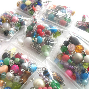 Colorful Bead Charms Grab Bag - Bulk Glass & Acrylic Dangle Charms - Adorabilities Charms & Trinkets