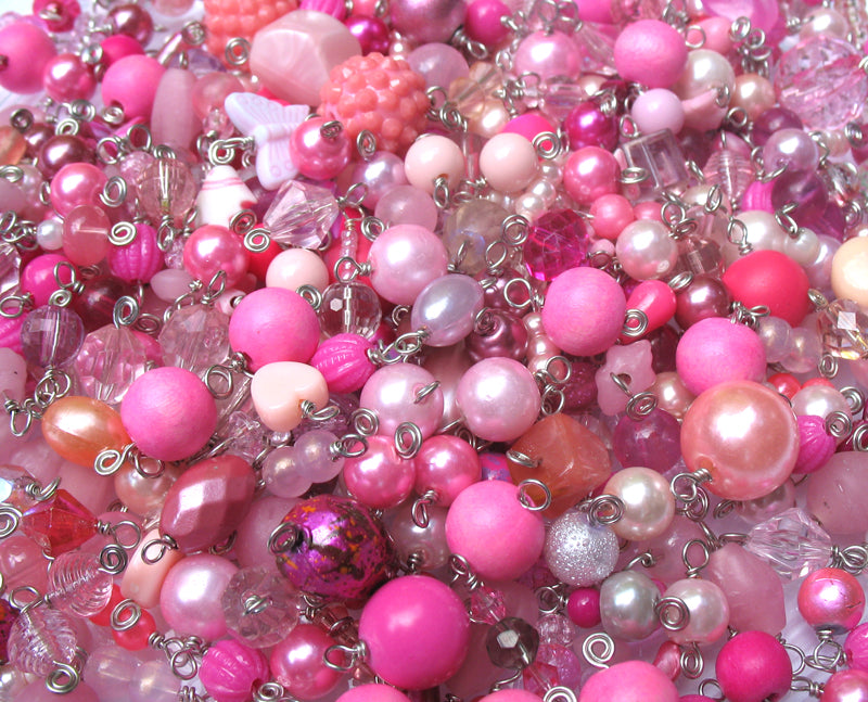 Pink Bead Charms - Pretty Dangle Charms Wholesale - Adorabilities Charms & Trinkets