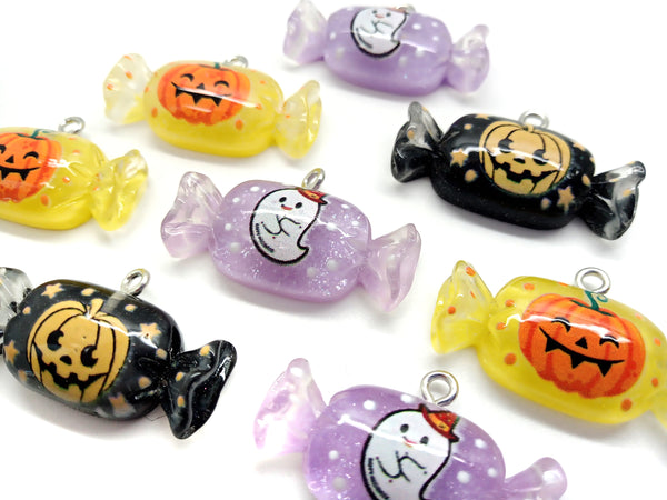 Halloween Candy Charms, Kawaii Ghosts and Pumpkins - Adorabilities Charms & Trinkets