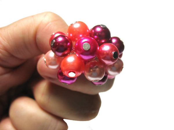 100 Glass Pearl Bead Dangles - Glass Bead Charms Mix Charm Bracelets - Adorabilities Charms & Trinkets