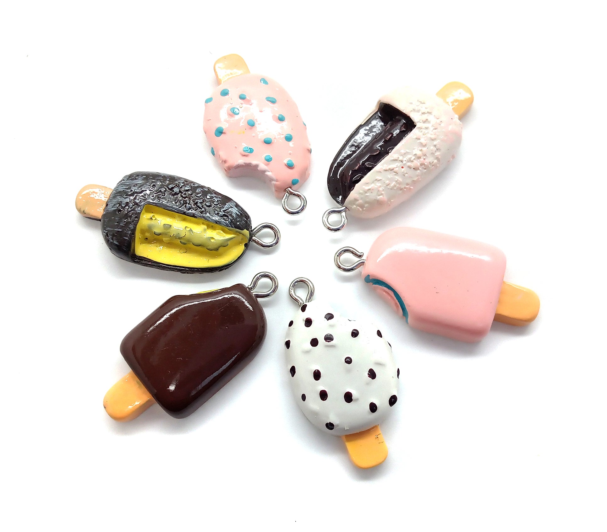 Mixed Popsicle Charms, 4pc Set - Adorabilities Charms & Trinkets