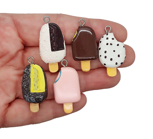 Mixed Popsicle Charms, 4pc Set - Adorabilities Charms & Trinkets