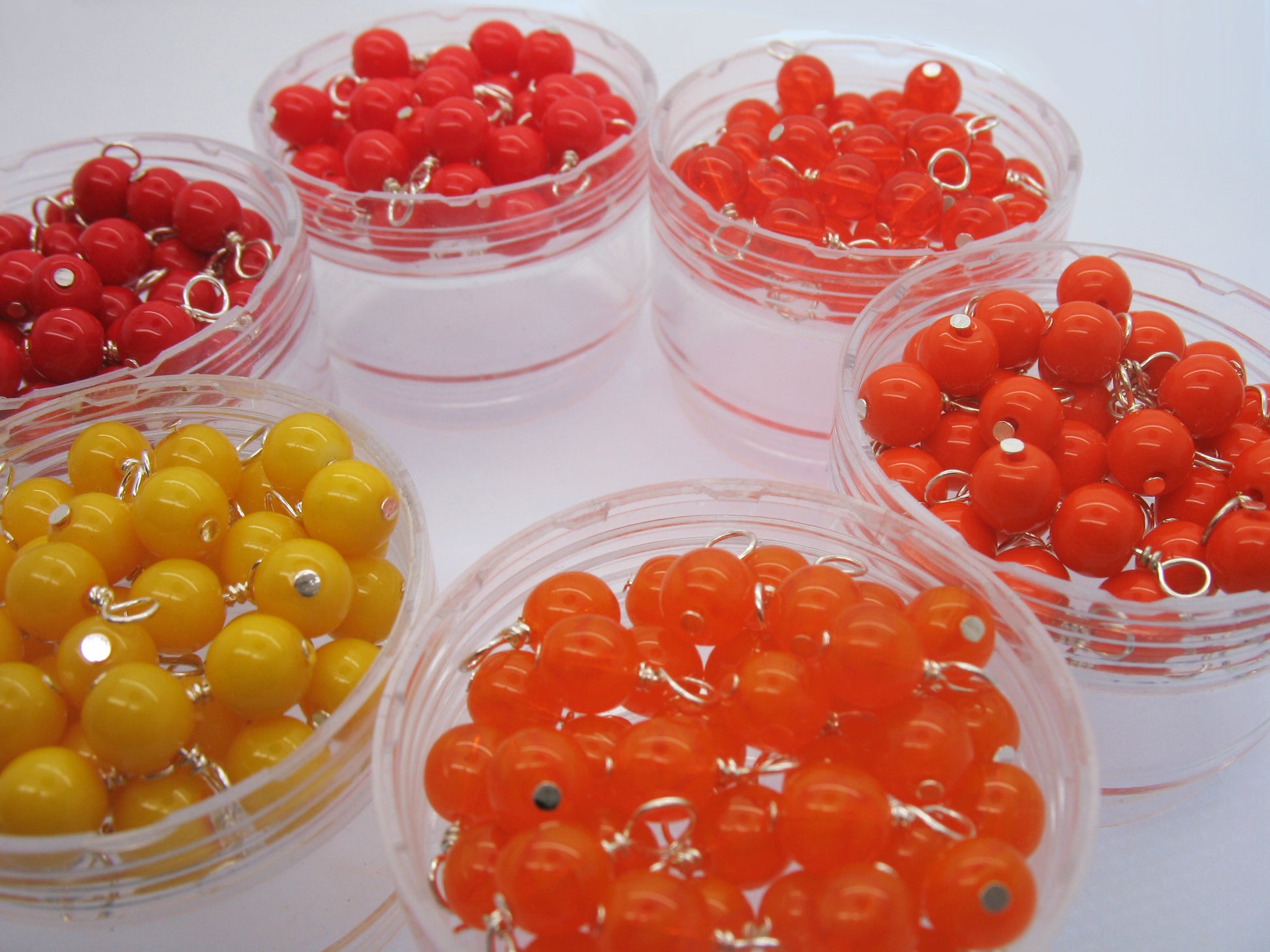 Rainbow Glass Bead Dangles - Bead Charms for Pride Jewelry - Adorabilities Charms & Trinkets