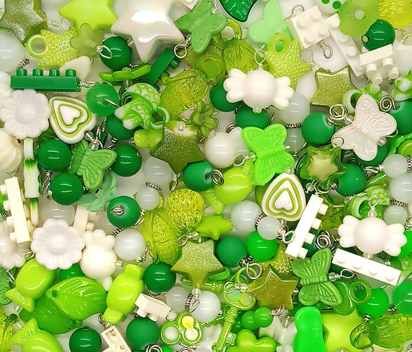 St. Patrick's Day Charm Mix, 35 pc Assorted Dangles and Acrylic Charms