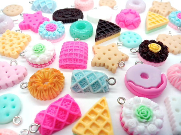 Sweet Snacks Charm Mix, Cookies Cakes Donuts & Biscuits - Adorabilities Charms & Trinkets