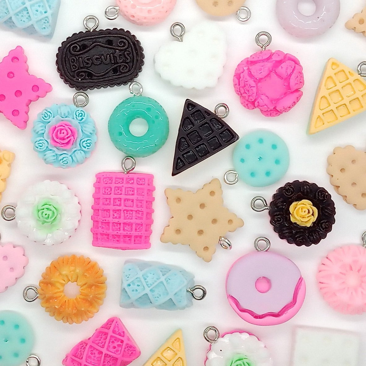 Sweet Snacks Charm Mix, Cookies Cakes Donuts & Biscuits - Adorabilities Charms & Trinkets