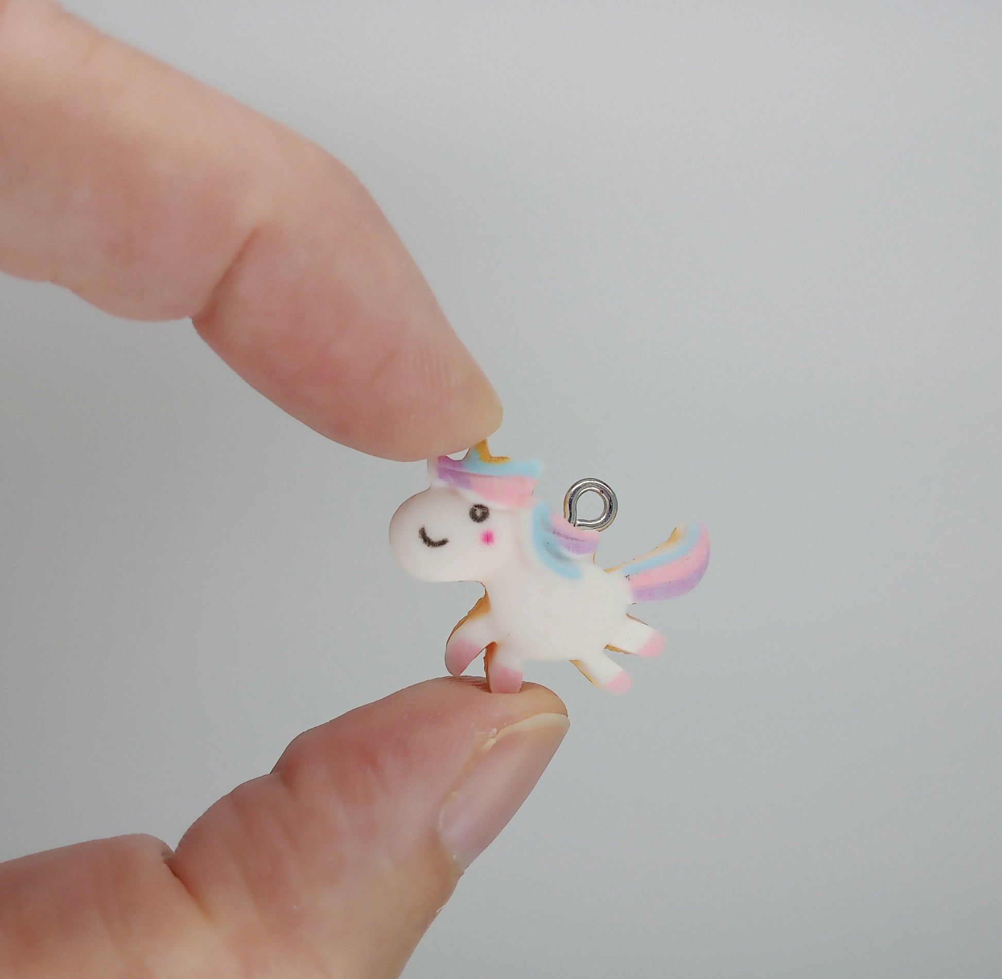 Cute Unicorn Resin Cabochons, Pastel Cookie Charms - Adorabilities Charms & Trinkets